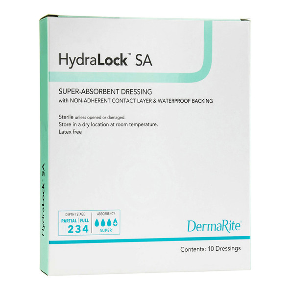 HydraLock™ Super Absorbent Dressing, 6 x 10 Inch