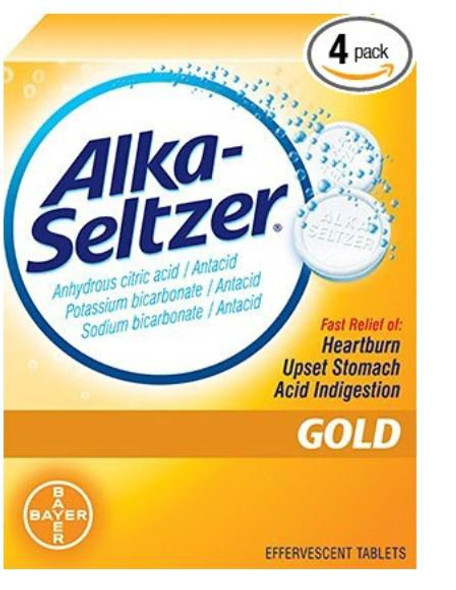 Alka-Seltzer® Gold Anhydrous Citric Acid / Potassium Bicarbonate / Sodium Bicarbonate Antacid