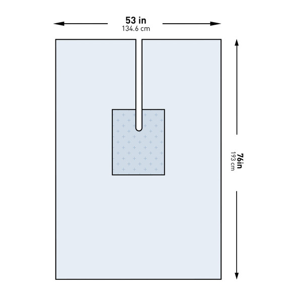 McKesson Sterile Orthopedic U-Drape, 53 W x 76 L Inch