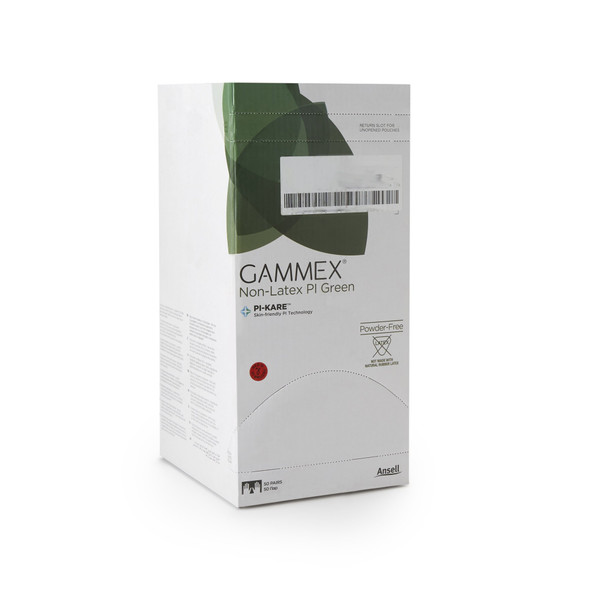 Gammex® Non-Latex PI Green Polyisoprene Surgical Glove, Size 8, Light Green