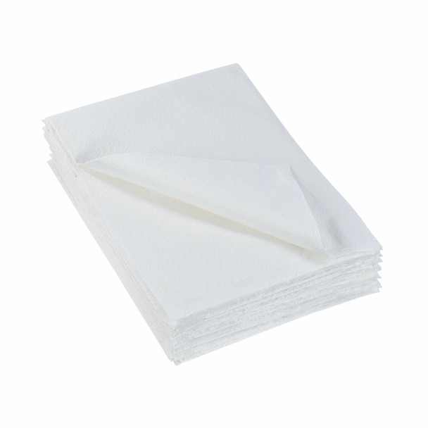 McKesson White Tissue/Poly Pillowcase, 21 x 30 Inch