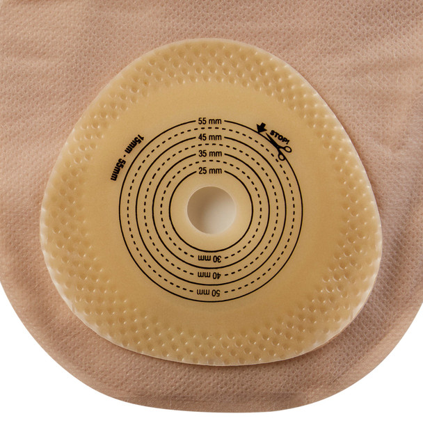 Premier™ One-Piece Drainable Transparent Filtered Colostomy Pouch, 12 Inch Length, 5/8 to 2-1/8 Inch Stoma