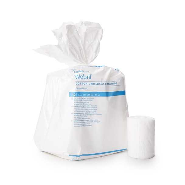 Webril Undercast Cotton Cast Padding, Nonsterile, 6 Inch x 4 Yard