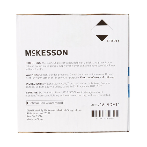 McKesson Shaving Cream, 11 oz Aerosol Can