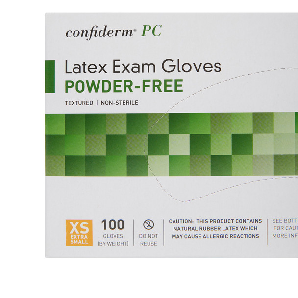 McKesson Extra Small Non-Sterile, Latex, Standard Cuff Length, Not Chemo Approved Exam Gloves, Ivory