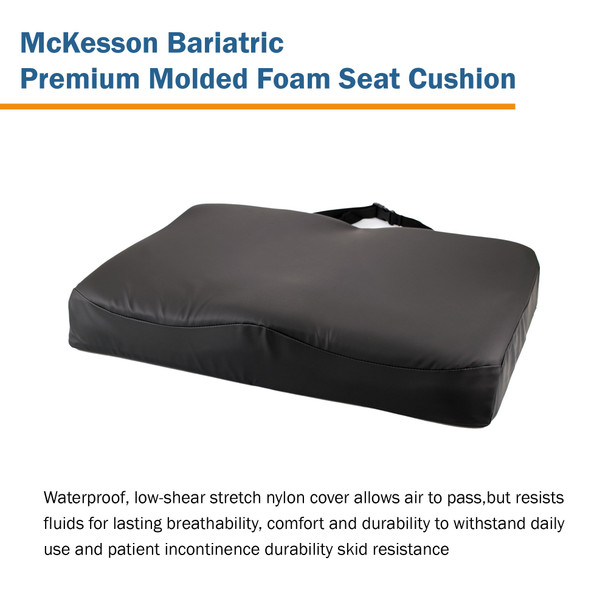 McKesson Premium Molded Foam Seat Cushion, 24 x 18 x 3 in.