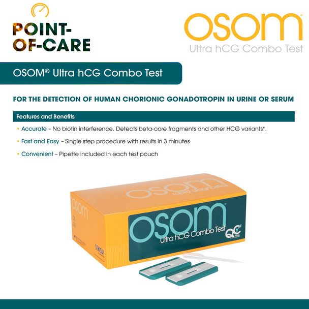 OSOM® Ultra hCG Combo Fertility Rapid Test Kit