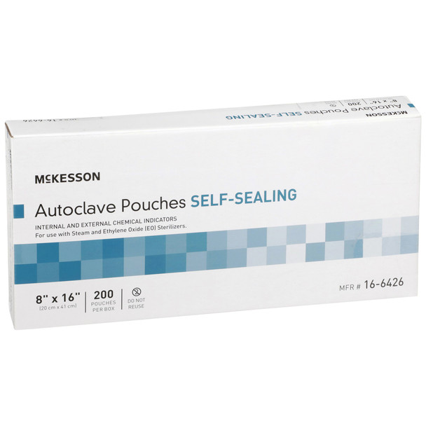 McKesson Sterilization Pouch, 8 x 16 Inch