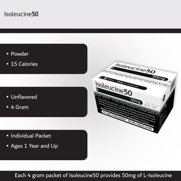 Isoleucine50 Amino Acid Oral Supplement, 4-gram Packet