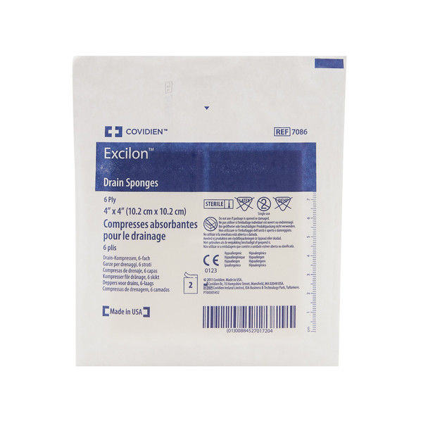 Excilon™ I.V. / Drain Split Dressing, 4 x 4 Inch