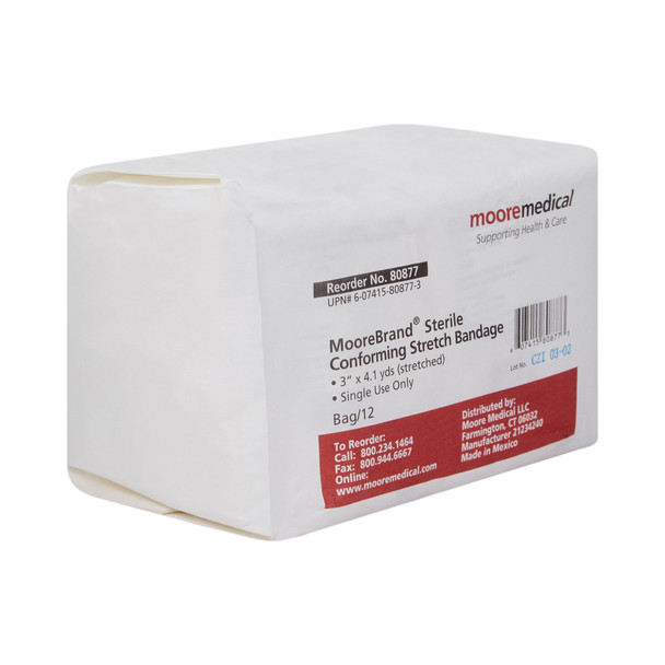 McKesson Sterile Conforming Bandage, 3 Inch x 4-1/10 Yard