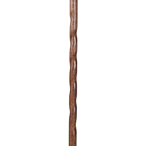 Brazos™ Twisted Oak Backpacker Handcrafted Walking Stick, 55-Inch, Red