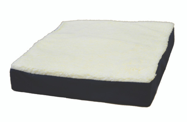 Gel Wheelchair Cushion W/ Fleece Top 16  X 18  X 3.5