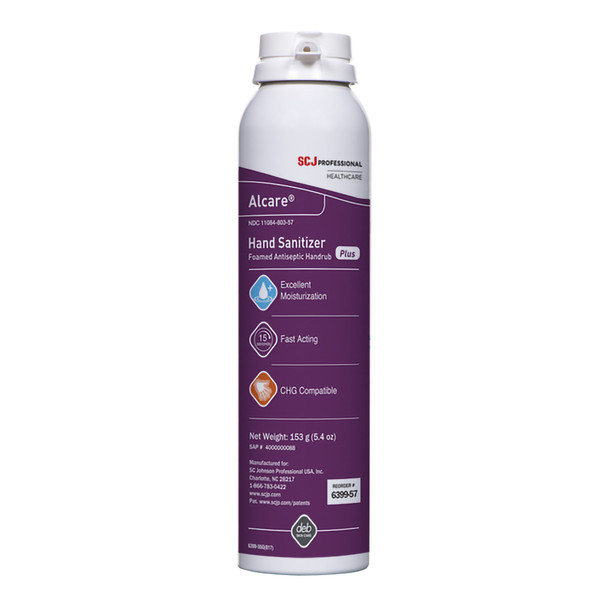 Alcare® Plus Hand Sanitizer, 5.4 oz. Foaming Aerosol Can