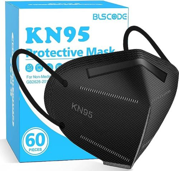 Kn95 Mask Particulate Black Respirator Disposable  Bx/60 Kn95 Mask Particulate Black Respirator Disposable  Bx/60