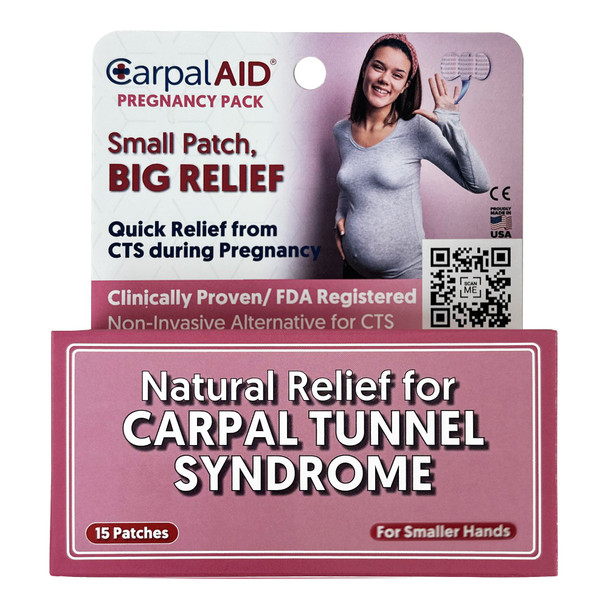 CarpalAid® Patch Pregnancy Hand-Based Carpal Tunnel Support, Small