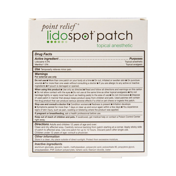 LidoSpot® Topical Pain Relief