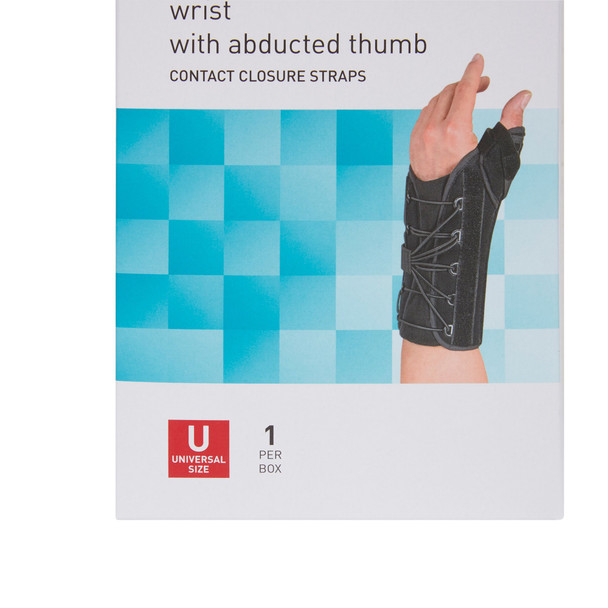 McKesson Left Wrist Splint with Abducted Thumb, One Size Fits Most