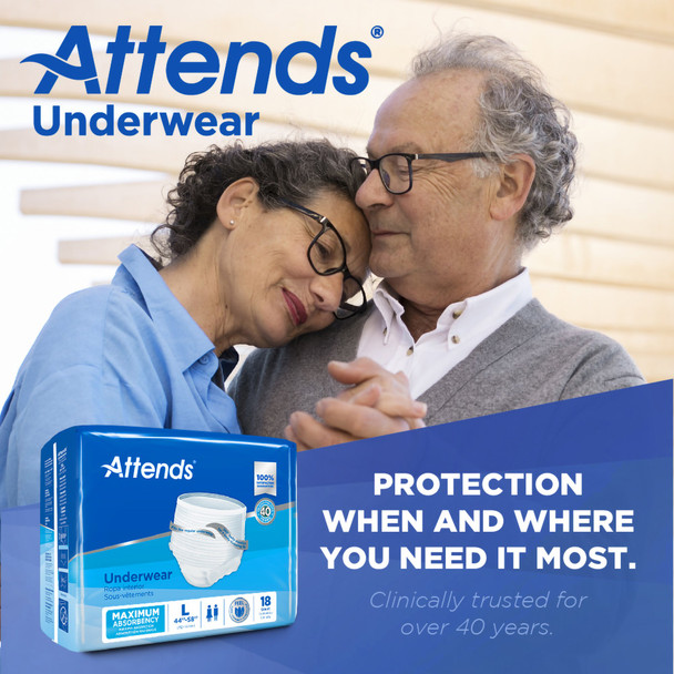 Attends® Extra Absorbency Underwear, Large