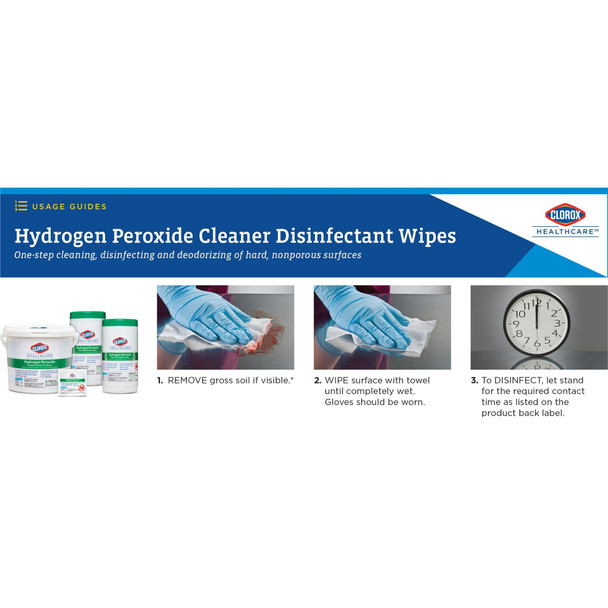 Clorox Healthcare® Hydrogen Peroxide Cleaner Disinfectant Wipes