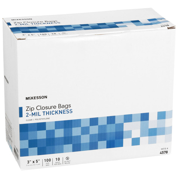 McKesson Zip Closure Bag, 3 x 5 in.