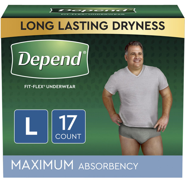 Depend® FIT-FLEX® Absorbent Underwear for Men