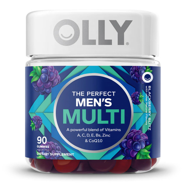 Olly The Perfect Men's Multi Gummies, Blackberry Blitz