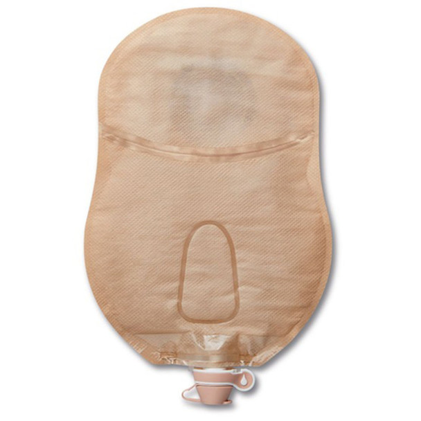 CeraPlus™ One-Piece Drainable Beige Urostomy Pouch, 9 Inch Length, 7/8 Inch Stoma