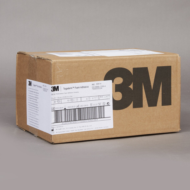 3M™ Tegaderm™ High Performance Adhesive with Border Foam Dressing, 2¾ x 2¾ Inch