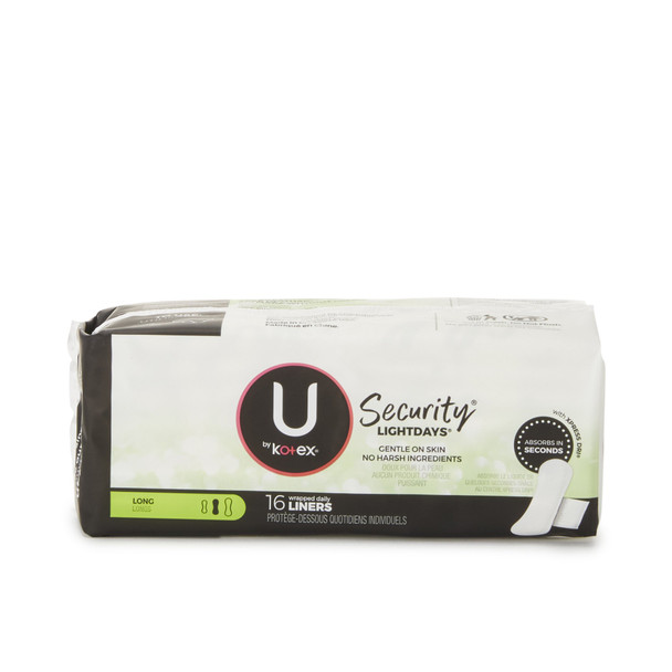 U by Kotex® Security® Lightdays® Wrapped Liners