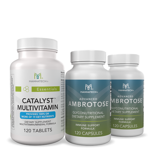 Essential Multi-Glycan + Multivitamin: 2X Advanced Ambrotose + Catalyst Essential Multi-Glycan + Multivitamin: 2X Advanced Ambrotose + Catalyst
