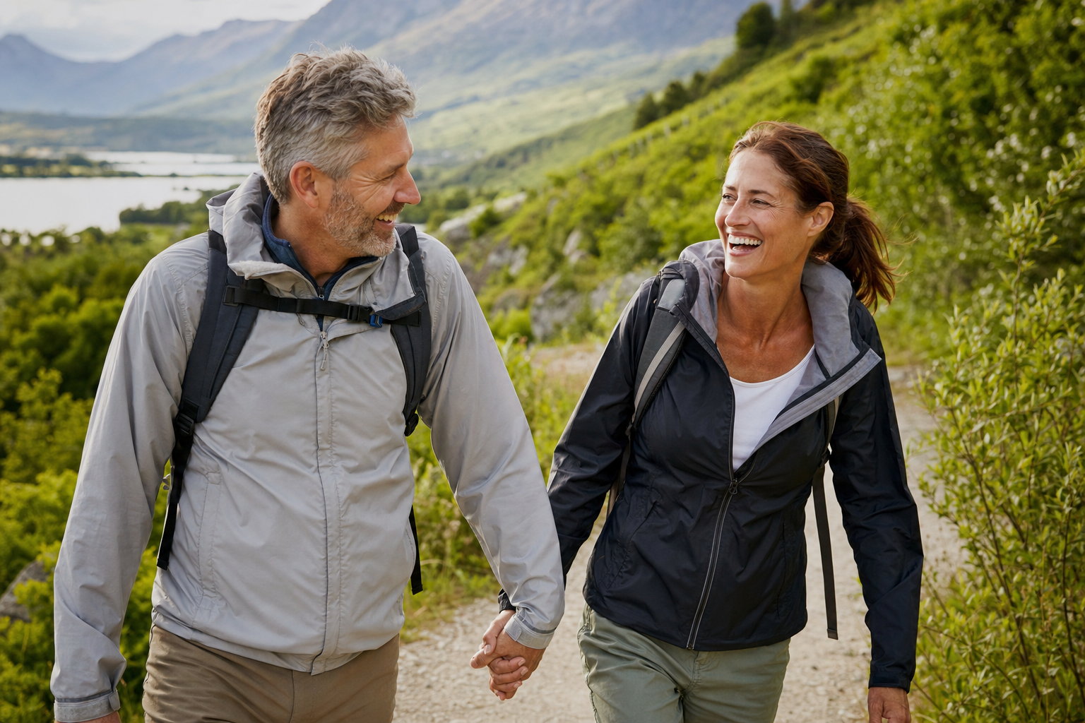 Active Lifestyle — couple hiking together