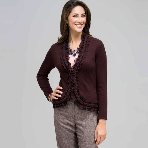 Braid Trimmed Cardigan