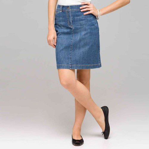 Denim Slim Skirt
