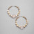 Pink and Gold Hoop Earring