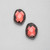 Light Hematite Button Clip-on Earrings