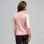 3/4 Sleeve Solid Drape Neck Sweater