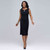 Boat Neck Sleeveless Sheath Dress.