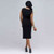Boat Neck Sleeveless Sheath Dress.