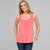 Scoop Neck Tank With Embroidery
