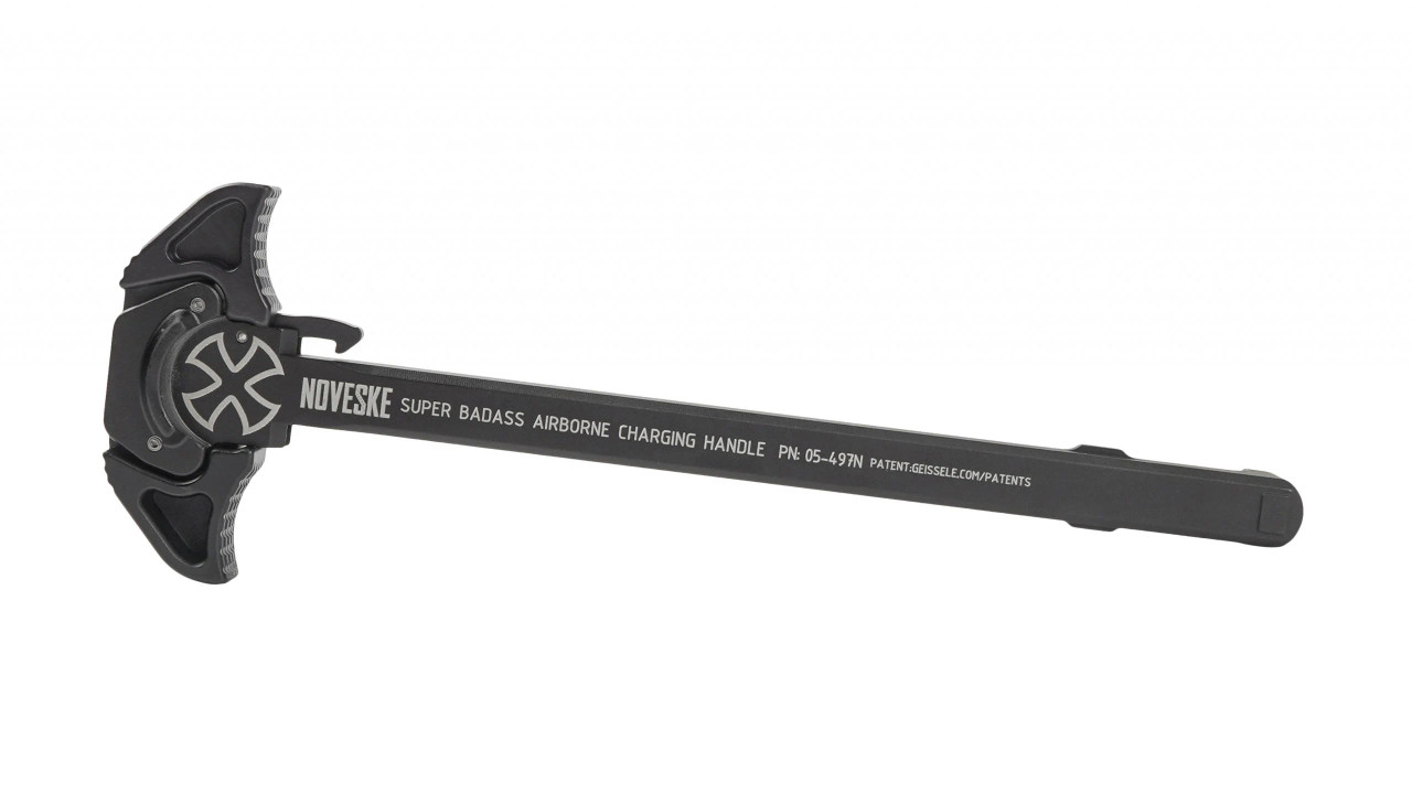 ODVIENT ブラックパーカー 銃デザイン NOVESKE SUPER BADASS AIRBORNE CHARGING HANDLE AR15