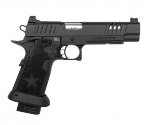 Staccato XL 9mm pistol with 5.4” DLC bull barrel and optic-ready slide Staccato XL 9mm pistol with 5.4” DLC bull barrel and optic-ready slide