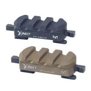 KDG Kinect M-LOK 3-slot Picatinny rail section