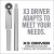 57-piece bit set with x3 driver ratchet t-handle screwdriver