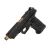 ZEV OZ9 V2 Elite pistol with black DLC slide and black grip