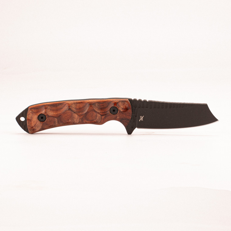 Stroup Knives Desert Fox DF1 fixed blade knife wood black