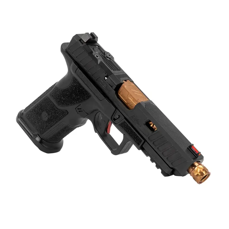 ZEV Technologies OZ9 V2 Elite 9mm pistol with bronze PVD barrel