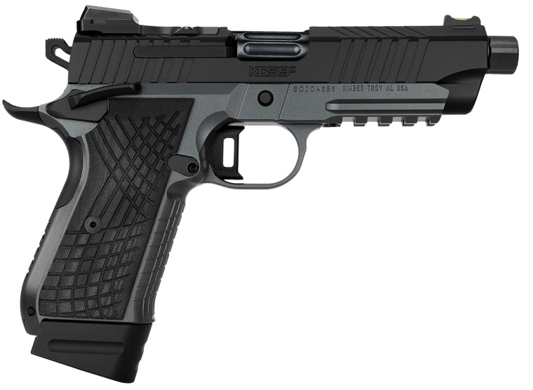 Kimber KDS9c Dark Gray / Black threaded 9mm 1911 pistol Kimber KDS9c Dark Gray / Black threaded 9mm 1911 pistol