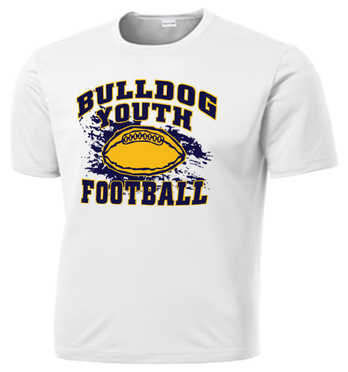 Bulldog Youth Football Colorblock Performance Tee (F136) - RycoSports