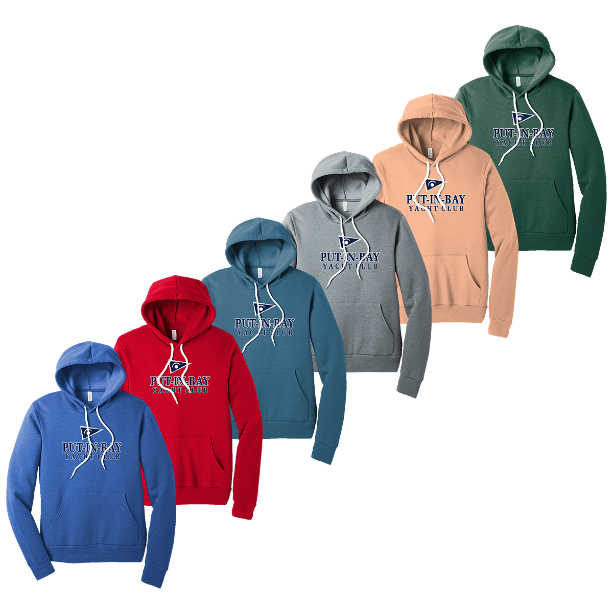 Put-In-Bay Yacht Club Fleece Hoodie (F392)